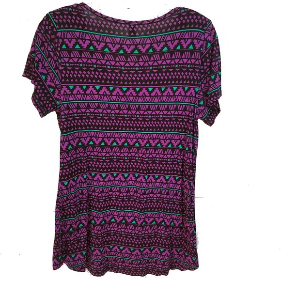 LuLaRoe Women's Purple Hi Lo Shirt Top Blouse - Picture 5 of 10